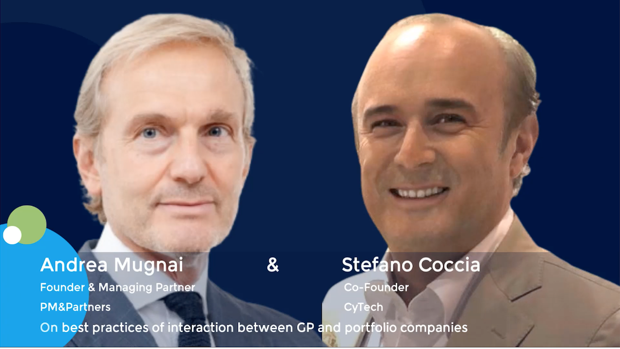 Andrea Mugnai, founder of PM & Partners, and Stefano Coccia ...