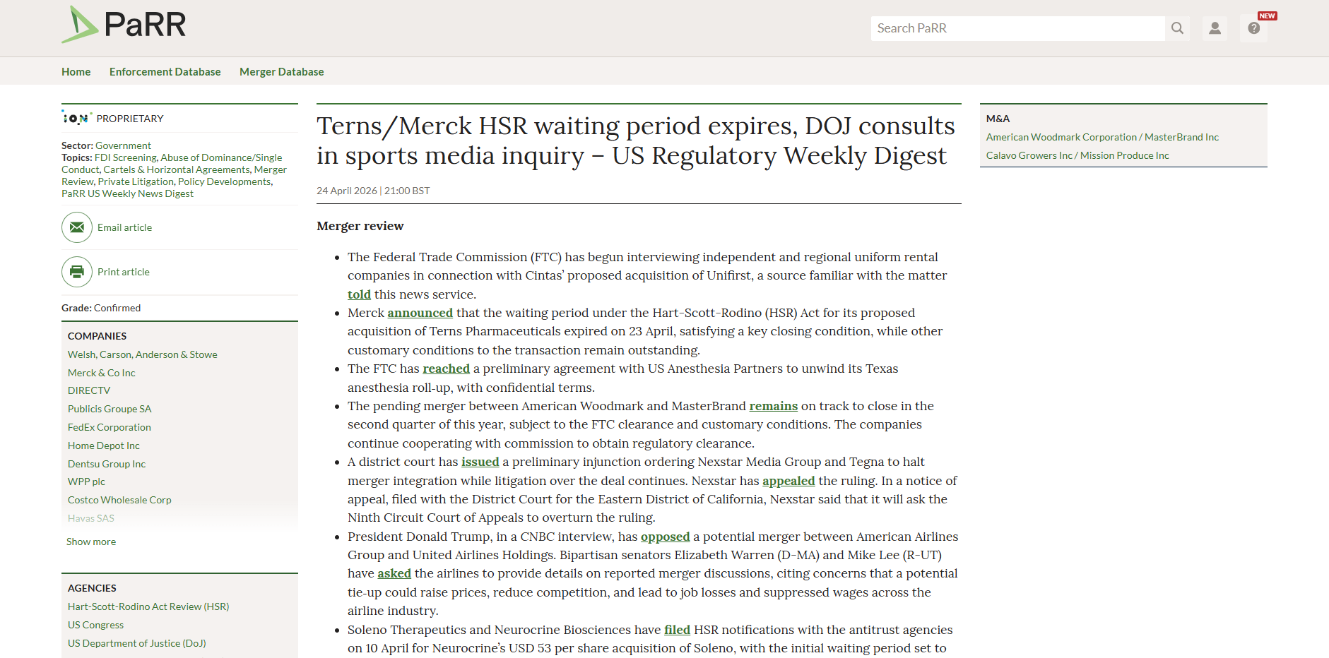 Regulatory Decisions and Risk
